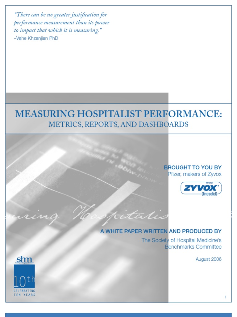 Hospitalist Performance Metrics Guide | PDF | Benchmarking | Hospital