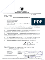 DepEd Memo No. 03 S. 2018 Basic Education Enrollment Policy PDF