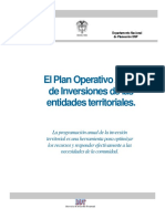DNP Plan Operativo Anual Inversiones