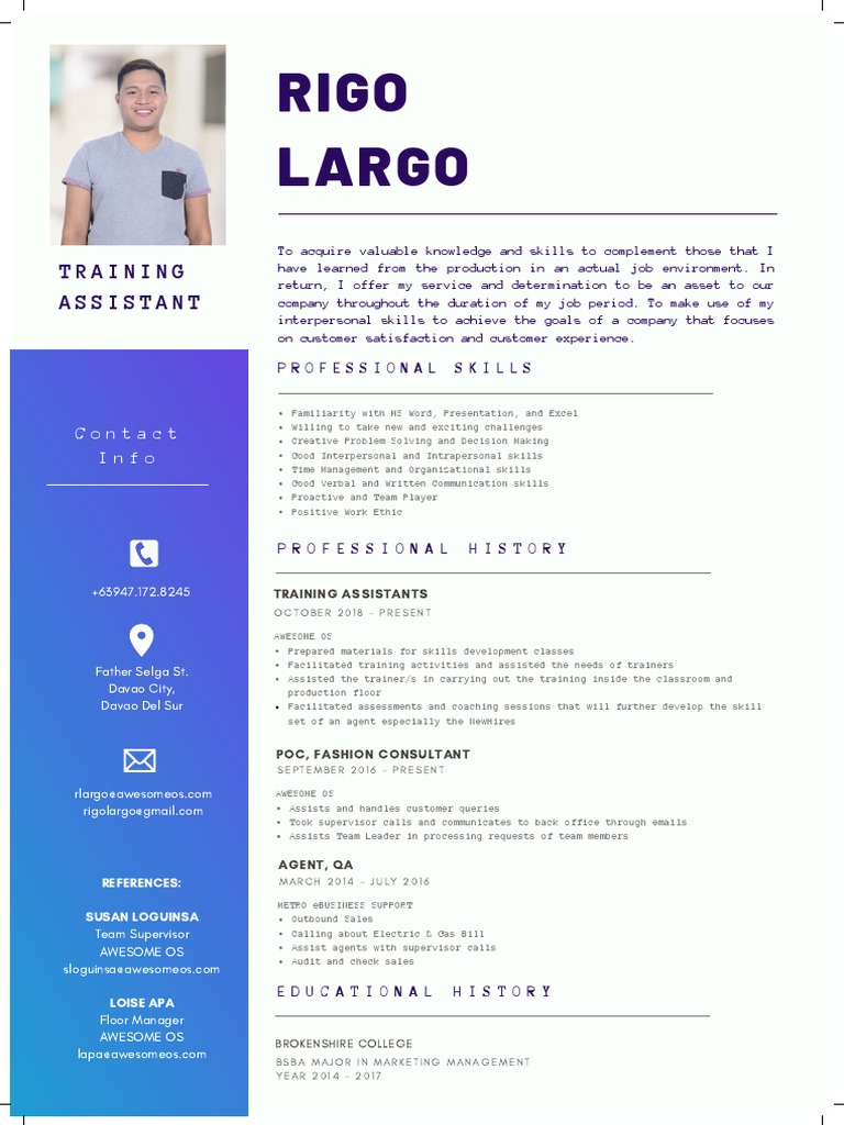 Professional Skills and Experience Summary | PDF | Sales | Behavior ...