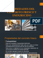 Propiedades Del Concreto Fresco y Endurecido