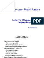 Microprocessor Based Systems: Lecture No 09 Sample Assembly Language Program