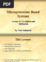 13 Microprocessor Systems Lecture No 13 Addition and Subtraction