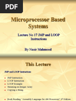 17 Microprocessor Systems Lecture No 17 JMP and LOOP Instructions PDF