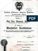 Diploma BACHILLER ada 