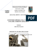 Contenido Mínimo y Optimo de Cemento Asfaltico PDF