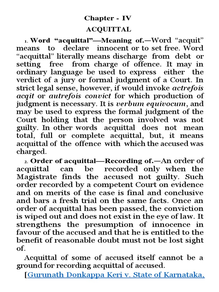 Understanding Acquittal in Law | PDF | Acquittal | Circumstantial Evidence
