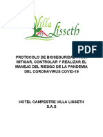 Protocolo de Bioseguridad Hotel Villa Lisseth