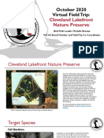 Virtual Field Trip Report To Cleveland Lakefront Nature Preserve October 2020