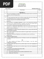 Class XII (2020-21) Biology (044) Theory Time:3 Hours Maximum Marks: 70