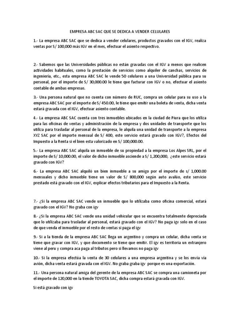 Practica de Seminario | PDF | Impuesto sobre la renta | Impuestos