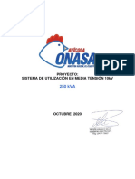 Sistema de utilización 10kV 250kVA avícola ONASA