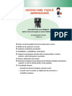 Postura Corectă În Poziţiile de Bază Şi În Acţiuni Motrice Variate