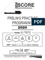 Prelims Practice Programme: 65 Tests