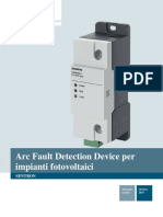 Arc Fault Detection Device Per Impianti Fotovoltaici SENTRON. Manuale Tecnico PDF