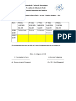 Calendario de Exames Recorrencias 4o Ano - UCM - Farmácia - 2020-1