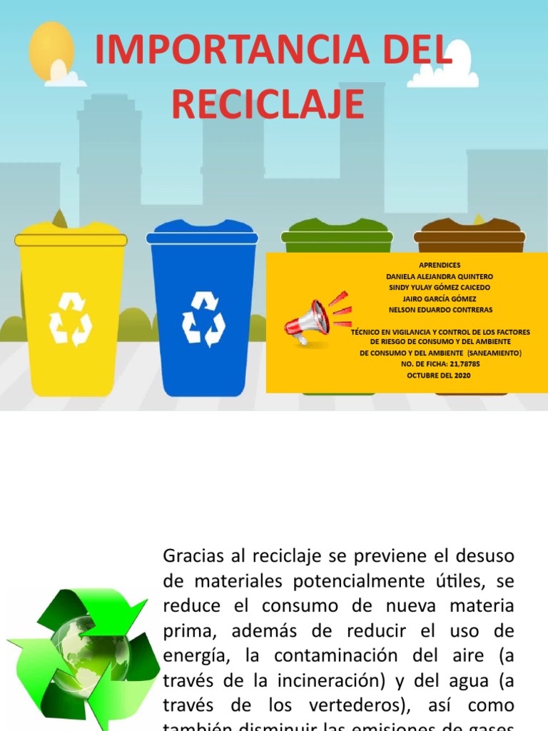 Importancia Del Reciclaje | PDF