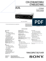 Service Manual: Fm/Am Compact Disc Player