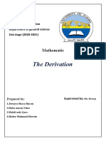 The Derivation: Mathematic
