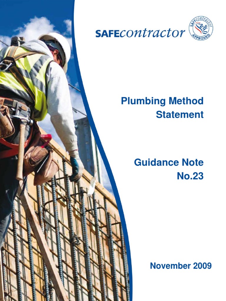 Plumbing Method Statement Template | PDF | Safety | Valve
