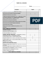 TIEMPO DE LA REUNIÓN (Formato 1) PDF