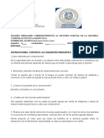 Examen Ordinario Del Primer Parcial