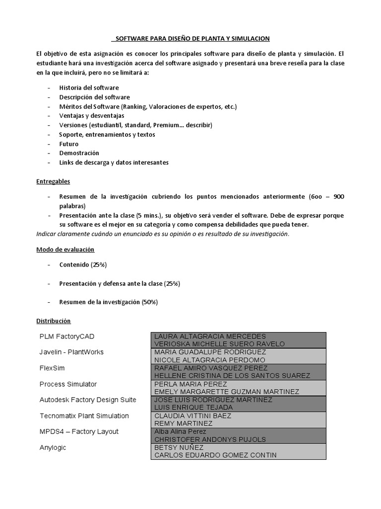 Software de Simulación de Layout | PDF | Modelado y Simulacion | Simulación