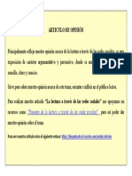 Articulo de Opinión