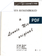 Niehaus of Days Remembered Sax Alto e Piano - PDF' PDF