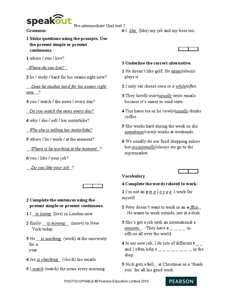 PHOTOCOPIABLE © Pearson Education Limited 2015 PDF