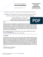 An Efficient Technique For Detection and Prevention of SQL Injection Attack Using ASCII Based String Matching