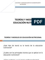 Teoría y Modelos de La Educación Nutricional