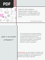Impacto Del Modelo Pedagógico, Estructura Pedagógica y Herramientras de Trabajo Del Instructor SENA
