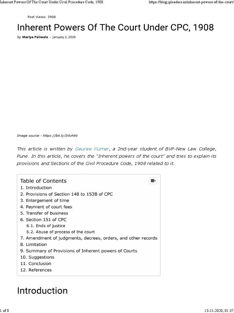 Ip Blog PDF Judgment (Law) Statute Of Limitations