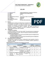 Silabo Investigación de Mercados