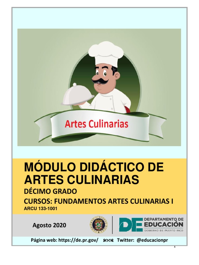 Hojas De Trabajo De Artes Culinarias Untitled