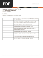 Database Programming With PL/SQL 2-3: Practice Activities: Recognizing Data Types