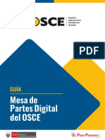 Guía de La Mesa de Partes Digital Del OSCE