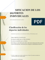 Clasificacion de Los Deportes Individuales