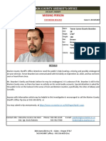 Missing Person Bulletin Bearden