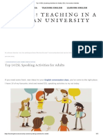 Top 14 ESL Speaking Activities For Adults - ESL Converation Activities