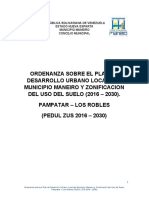 ORDENANZA DEL PDUL - Maneiro