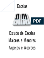 Estudo de Escalas Maiores e Menores