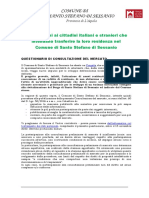 All B) Questionario per consultazione mercato