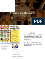 Ordering at A Restaurant: Vocabulary