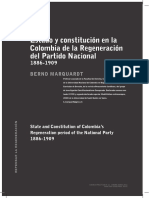 Dialnet EstadoYConstitucionEnLaColombiaDeLaRegeneracionDel 3832862 PDF