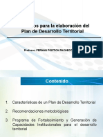 Definicion y Propositos Del PDM Adaptado para FFP