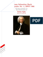Bach Lute Suite No. 1 BWV 996
