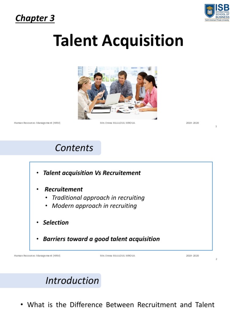 Talent Acquisition Strategies Overview | PDF | Recruitment | Human ...