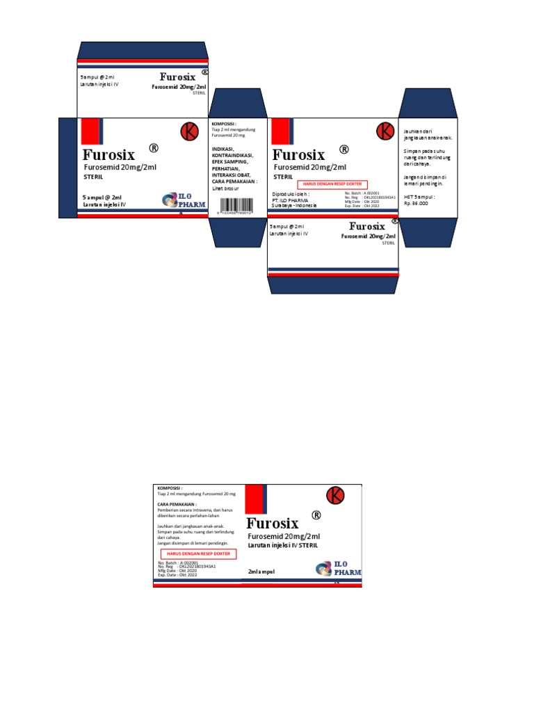 Kemasan dan Informasi Furosemid 20mg | PDF